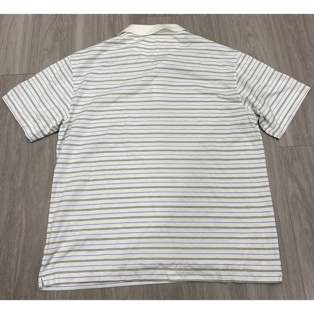 Tiger Woods Collection Polo Men's‎ White/Striped Used XL - Picture 6 of 7